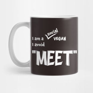 Funny Vegan Pun: Dad Joke Typography Mug